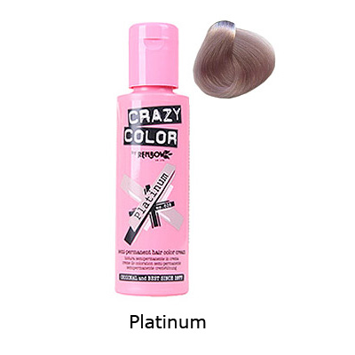 Crazy Color - Platinum Coloration semi permanente - Gris